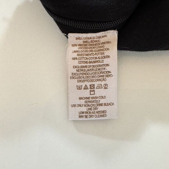 Free People Pants 2 Santoshi Black Wide Leg Embroidered Boho Hippie Gauzy Crinkl - Picture 11 of 15